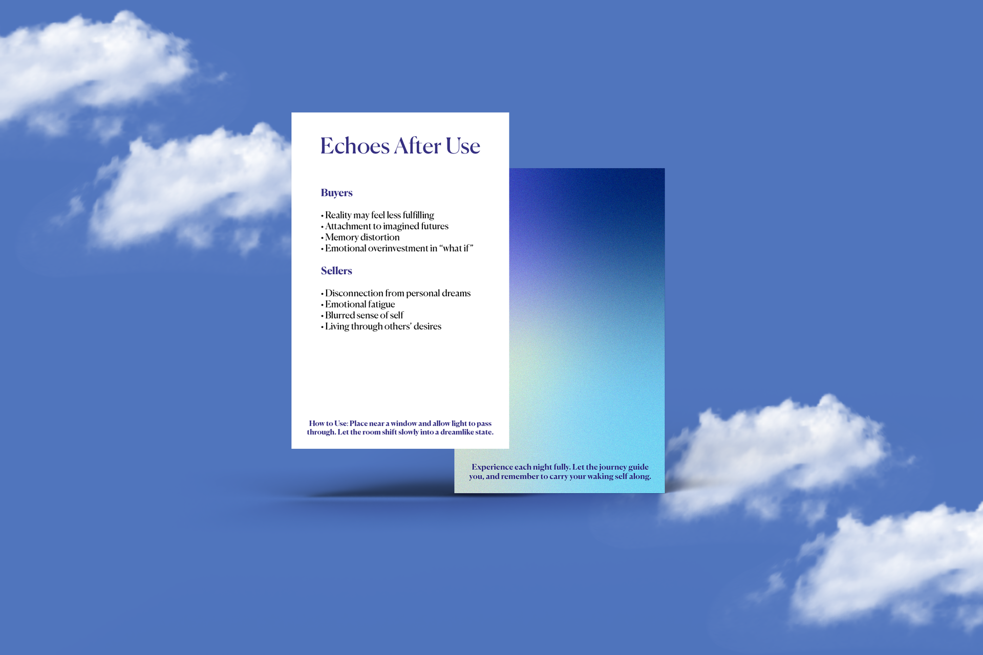 Speculative store branding collateral