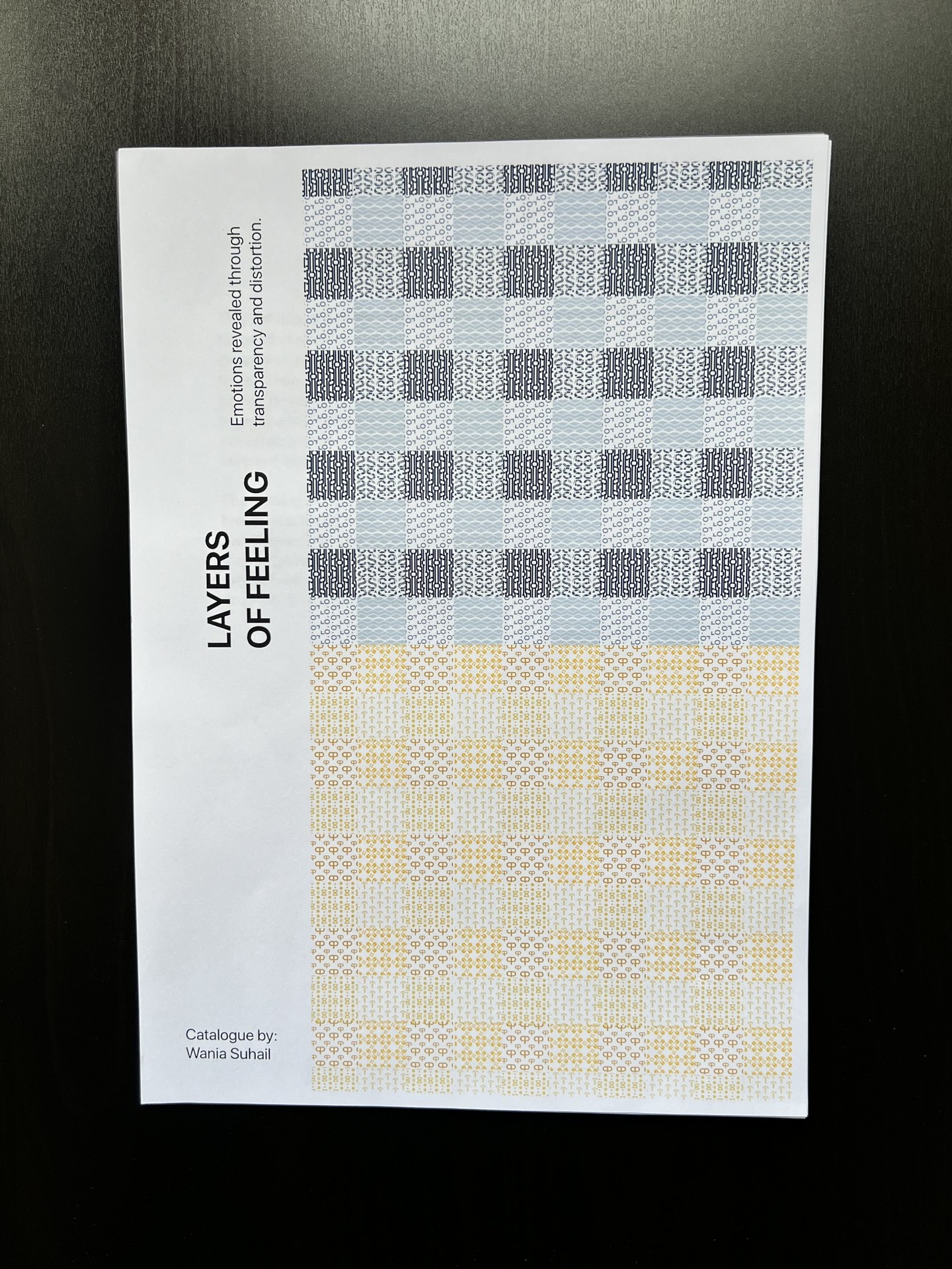 Translucent vellum layering interaction