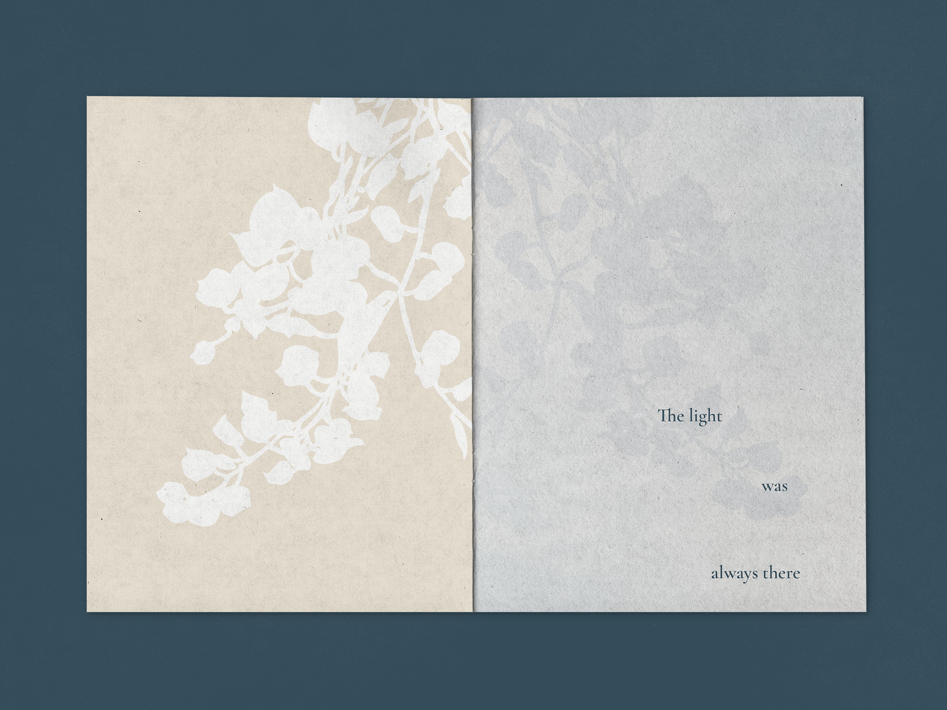 Embossed leaf element