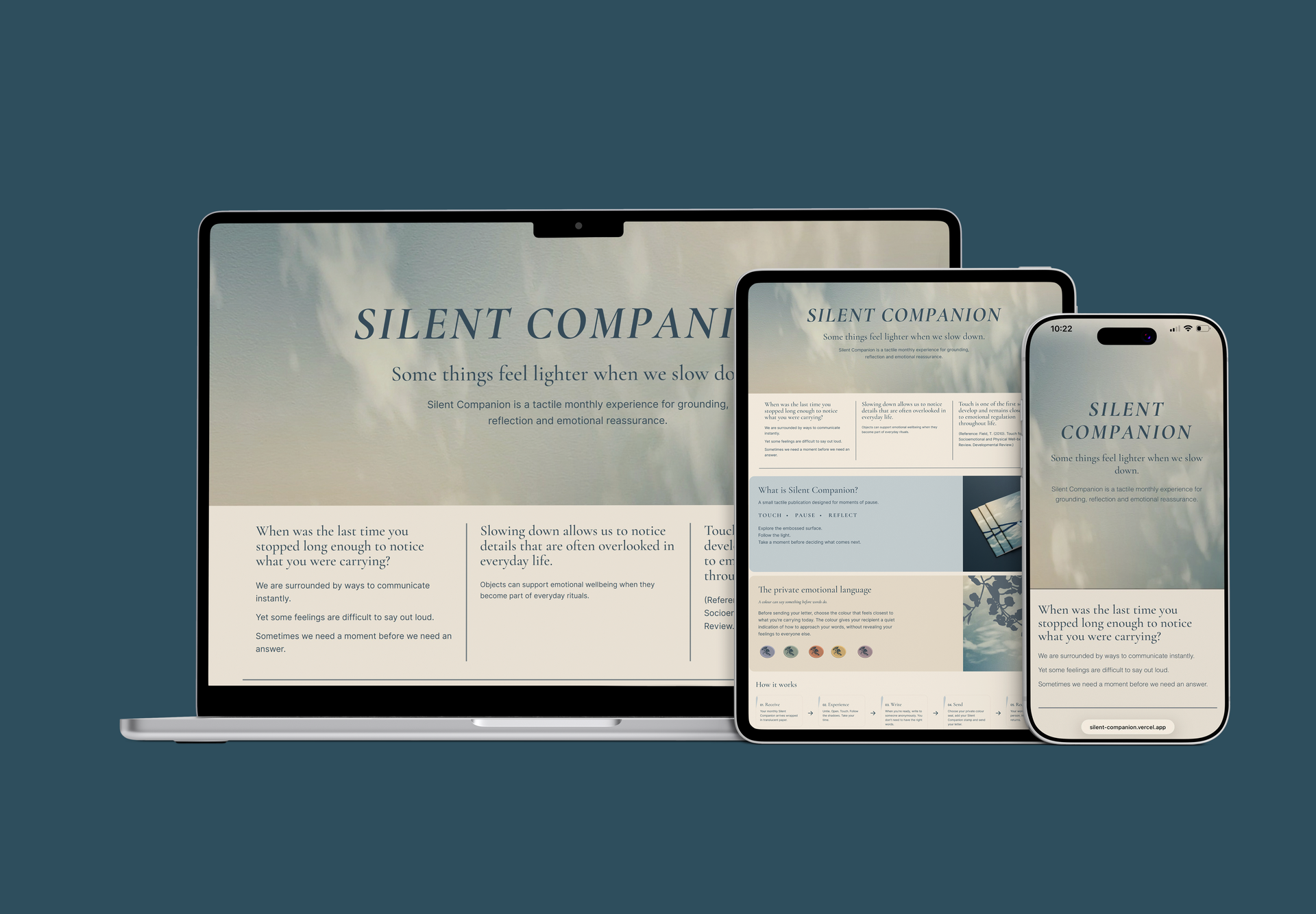 Digital touchpoint and subscription landing experience